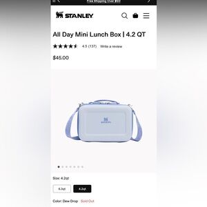 Stanley lunchbox in Dew Drop - Sold Out color